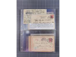 1891/1938, Sammlungspbestand “DASP BREMEN-NEW YORK” mit ca. 85 Briefen, Karten und GSK, Schwerpunkt bis ca. 1920 mit Untersch