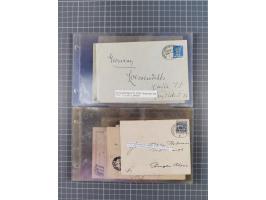 1891/1938, Sammlungspbestand “DASP BREMEN-NEW YORK” mit ca. 85 Briefen, Karten und GSK, Schwerpunkt bis ca. 1920 mit Untersch