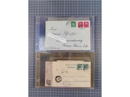 1891/1938, Sammlungspbestand “DASP BREMEN-NEW YORK” mit ca. 85 Briefen, Karten und GSK, Schwerpunkt bis ca. 1920 mit Untersch