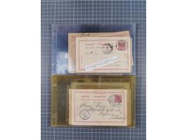 1891/1938, Sammlungspbestand “DASP BREMEN-NEW YORK” mit ca. 85 Briefen, Karten und GSK, Schwerpunkt bis ca. 1920 mit Untersch