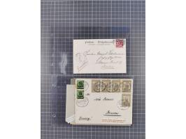 1891/1938, Sammlungspbestand “DASP BREMEN-NEW YORK” mit ca. 85 Briefen, Karten und GSK, Schwerpunkt bis ca. 1920 mit Untersch