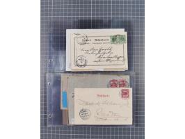 1891/1938, Sammlungspbestand “DASP BREMEN-NEW YORK” mit ca. 85 Briefen, Karten und GSK, Schwerpunkt bis ca. 1920 mit Untersch