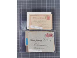 1891/1938, Sammlungspbestand “DASP BREMEN-NEW YORK” mit ca. 85 Briefen, Karten und GSK, Schwerpunkt bis ca. 1920 mit Untersch