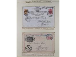 1853/1950, interessante Sammlung “Nordische Schiffspost” inkl. Transit- und Anlandungsstempeln mit fast 60 Briefen, Karten un