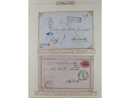 1853/1950, interessante Sammlung “Nordische Schiffspost” inkl. Transit- und Anlandungsstempeln mit fast 60 Briefen, Karten un