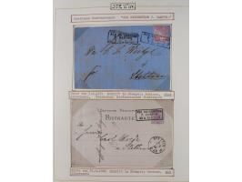 1853/1950, interessante Sammlung “Nordische Schiffspost” inkl. Transit- und Anlandungsstempeln mit fast 60 Briefen, Karten un