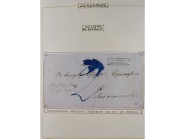 1853/1950, interessante Sammlung “Nordische Schiffspost” inkl. Transit- und Anlandungsstempeln mit fast 60 Briefen, Karten un