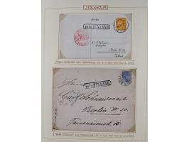 1853/1950, interessante Sammlung “Nordische Schiffspost” inkl. Transit- und Anlandungsstempeln mit fast 60 Briefen, Karten un