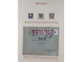 1853/1950, interessante Sammlung “Nordische Schiffspost” inkl. Transit- und Anlandungsstempeln mit fast 60 Briefen, Karten un