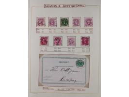 1853/1950, interessante Sammlung “Nordische Schiffspost” inkl. Transit- und Anlandungsstempeln mit fast 60 Briefen, Karten un