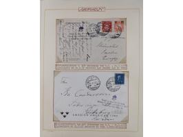 1853/1950, interessante Sammlung “Nordische Schiffspost” inkl. Transit- und Anlandungsstempeln mit fast 60 Briefen, Karten un