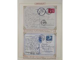 1853/1950, interessante Sammlung “Nordische Schiffspost” inkl. Transit- und Anlandungsstempeln mit fast 60 Briefen, Karten un