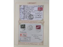 1853/1950, interessante Sammlung “Nordische Schiffspost” inkl. Transit- und Anlandungsstempeln mit fast 60 Briefen, Karten un