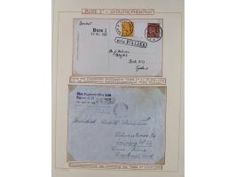 1853/1950, interessante Sammlung “Nordische Schiffspost” inkl. Transit- und Anlandungsstempeln mit fast 60 Briefen, Karten un