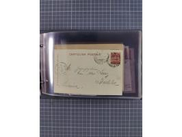 Italien: 1899/1939, interessante Sammlung der Inlands-Schiffspost mit ca. 100 Karten und GSK, dabei viele verschiedene und kl