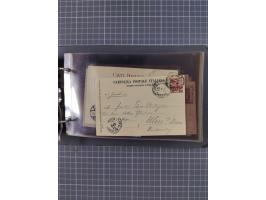 Italien: 1899/1939, interessante Sammlung der Inlands-Schiffspost mit ca. 100 Karten und GSK, dabei viele verschiedene und kl