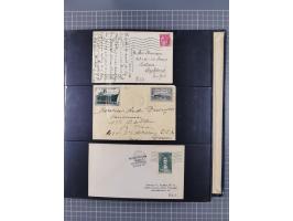 1872/1939, kleiner Bestand mit ca. 80 Briefen, Karten und GSK sowie vielen losen Marken und Briefstücken mit Schiffspoststemp