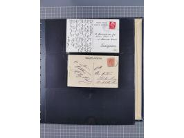 1872/1939, kleiner Bestand mit ca. 80 Briefen, Karten und GSK sowie vielen losen Marken und Briefstücken mit Schiffspoststemp