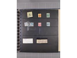 1872/1939, kleiner Bestand mit ca. 80 Briefen, Karten und GSK sowie vielen losen Marken und Briefstücken mit Schiffspoststemp