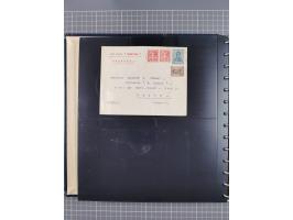 1872/1939, kleiner Bestand mit ca. 80 Briefen, Karten und GSK sowie vielen losen Marken und Briefstücken mit Schiffspoststemp