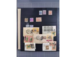 1872/1939, kleiner Bestand mit ca. 80 Briefen, Karten und GSK sowie vielen losen Marken und Briefstücken mit Schiffspoststemp