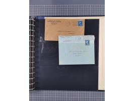 1872/1939, kleiner Bestand mit ca. 80 Briefen, Karten und GSK sowie vielen losen Marken und Briefstücken mit Schiffspoststemp