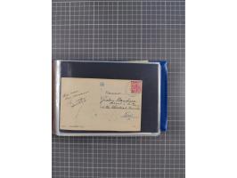 1829/1970 (ca.), interessanter Bestand mit über 100 Briefen, Karten und Ganzsachen inkl. Belege mit handschriftlichen Leitver