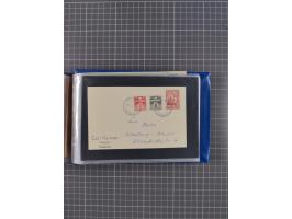 1829/1970 (ca.), interessanter Bestand mit über 100 Briefen, Karten und Ganzsachen inkl. Belege mit handschriftlichen Leitver