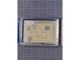 1829/1970 (ca.), interessanter Bestand mit über 100 Briefen, Karten und Ganzsachen inkl. Belege mit handschriftlichen Leitver