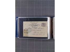 1829/1970 (ca.), interessanter Bestand mit über 100 Briefen, Karten und Ganzsachen inkl. Belege mit handschriftlichen Leitver