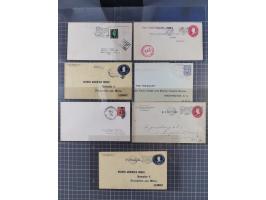 1829/1970 (ca.), interessanter Bestand mit über 100 Briefen, Karten und Ganzsachen inkl. Belege mit handschriftlichen Leitver