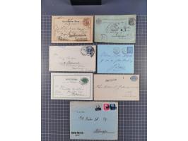 1829/1970 (ca.), interessanter Bestand mit über 100 Briefen, Karten und Ganzsachen inkl. Belege mit handschriftlichen Leitver