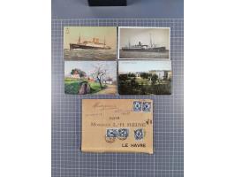 1829/1970 (ca.), interessanter Bestand mit über 100 Briefen, Karten und Ganzsachen inkl. Belege mit handschriftlichen Leitver