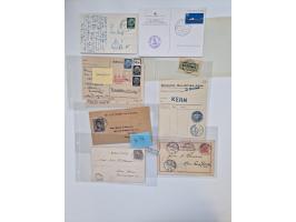 1893/1945 (ca.), interessanter Bestand mit ca. 100 Briefen, Karten und GSK mit Schwerpunkt bis in die 1930er-Jahre. Dabei u.a