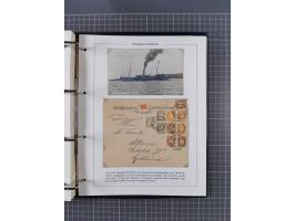 NORWEGEN: 1838/1980 (ca.), umfangreiche Sammlung “Norwegische Schiffspost” mit ca. fast 700 Briefen, Karten und GSK bis ca. 1