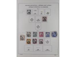 1890/14, Deutsch-Ostafrika bis Togo, meist gestempelte Teilsammlung ab Aufdruckausgaben, dabei G.R.I. Aufdruck Samoa Mi.1PFII