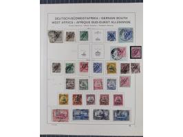 1890/14, Deutsch-Ostafrika bis Togo, meist gestempelte Teilsammlung ab Aufdruckausgaben, dabei G.R.I. Aufdruck Samoa Mi.1PFII
