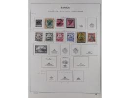1890/14, Deutsch-Ostafrika bis Togo, meist gestempelte Teilsammlung ab Aufdruckausgaben, dabei G.R.I. Aufdruck Samoa Mi.1PFII