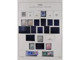 1890/14, Deutsch-Ostafrika bis Togo, meist gestempelte Teilsammlung ab Aufdruckausgaben, dabei G.R.I. Aufdruck Samoa Mi.1PFII