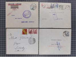 1880/1945, Propaganda &amp; Censor: 30 covers and cards, many different censors from Tenerife and Las Palmas, Viva Espana! ca