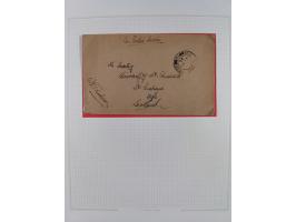 1918/62, Collection on 17 album leaves including British field post Natal South Africa, Palestine censorship reg. 1918 to Egy