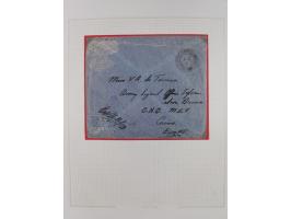 1918/62, Collection on 17 album leaves including British field post Natal South Africa, Palestine censorship reg. 1918 to Egy