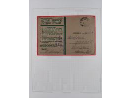 1918/62, Collection on 17 album leaves including British field post Natal South Africa, Palestine censorship reg. 1918 to Egy