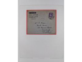 1918/62, Collection on 17 album leaves including British field post Natal South Africa, Palestine censorship reg. 1918 to Egy