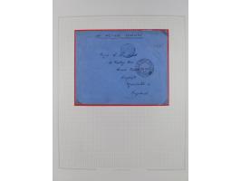 1918/62, Collection on 17 album leaves including British field post Natal South Africa, Palestine censorship reg. 1918 to Egy