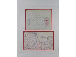 1918/62, Collection on 17 album leaves including British field post Natal South Africa, Palestine censorship reg. 1918 to Egy