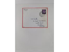 1918/62, Collection on 17 album leaves including British field post Natal South Africa, Palestine censorship reg. 1918 to Egy