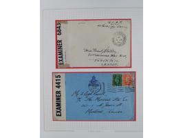 1918/62, Collection on 17 album leaves including British field post Natal South Africa, Palestine censorship reg. 1918 to Egy