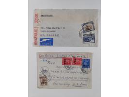 1918/62, Collection on 17 album leaves including British field post Natal South Africa, Palestine censorship reg. 1918 to Egy