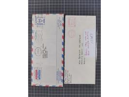 1936/90, 40 covers, postal stationerys and cards starting India 3 d. carmine overprinted Bahrain on cover with content from B